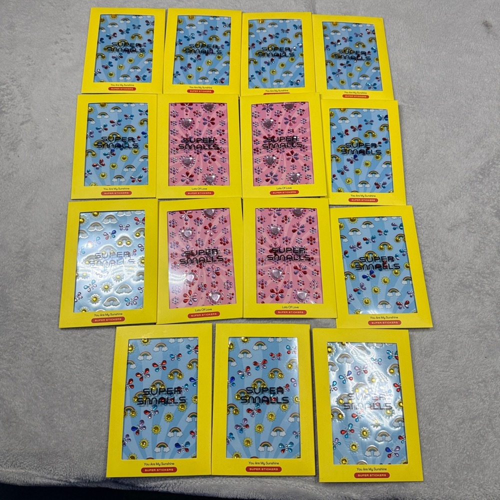 Super Smalls Super Stickers Kids OS Multicolor Gem 15 Sheet Bundle Sunshine Love